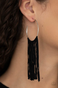 Paparazzi Flauntable Fringe - Black