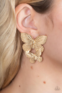 Paparazzi Blushing Butterflies - Gold